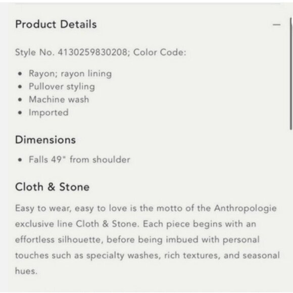 Anthropologie Cloth & Stone Mauve Tiered Striped Maxi Dress, Small - Picture 11 of 11